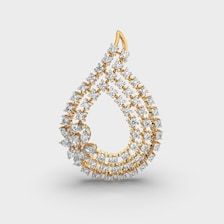 เครื่องประดับชุบทอง 14K สำหรับผู้หญิง ประดับเพชรทรงมาร์คีส์เพาะเลี้ยงในห้องปฏิบัติการ ดีไซน์หรูหรา เหมาะเป็นของขวัญ - Product Image 1