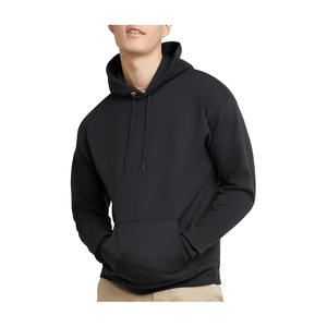 Sudadera con capucha negra personalizada para hombre, suave, de forro polar, estilo casual y urbano. - Product Image 1