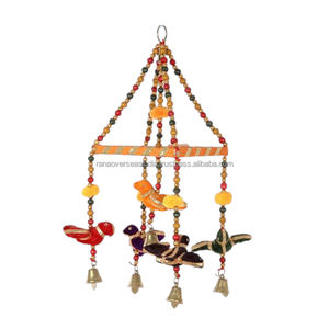 Carillons éoliens en coton Offre Spéciale de haute qualité pour décoration murale avec cloche en métal et perles adaptées à la décoration extérieure des fenêtres - Product Image 5