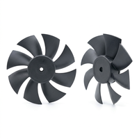 Pale de ventilateur axial DC moulée par injection sur mesure, turbine en plastique de précision OEM pour systèmes de refroidissement de radiateurs de serveurs PC, CPU et GPU