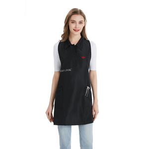 Batas de poliéster con logotipo personalizado para estilistas, uniformes de barbero, chaleco, ropa de trabajo impermeable para salón, capa para cortar el cabello - Product Image 3