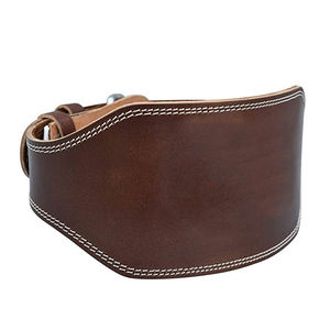 Ceinture de musculation et de powerlifting en cuir respirant, imperméable et écologique, sur mesure, de haute qualité, avec double anneau de fermeture pour la salle de sport - Product Image 5