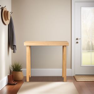 Consolle in Legno di Pino Massiccio da 91 cm per Ingresso, Tavolo Stretto per Divano, Arredamento per Corridoio e Soggiorno - Product Image 6