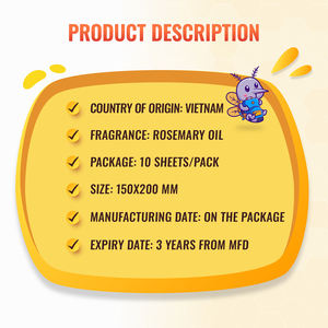 Lingettes nettoyantes pour bébé, fabriquées à partir de tissu spunlace, avec des qualités naturelles anti-moustiques. - Product Image 5