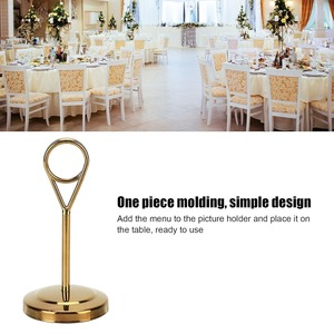 Black Nickel Stainless Steel Metal <b>Table</b> Top Clip Menu <b>Card</b> Holder - Product Image 6