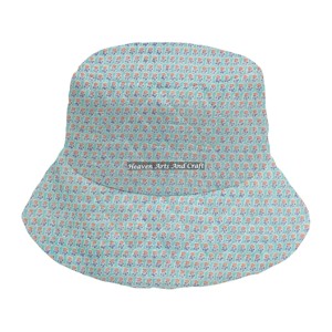Chapeaux Bob Matelassés Personnalisés en Coton Imprimé à la Main Style Européen et Américain, Haute Qualité, Unisexe, Quatre Saisons, Voyage, Cyclisme - Product Image 1