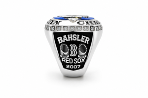 Bague Cocktail Homme Personnalisée Champs du Monde en Acier Inoxydable Plaqué Argent 925 Émail Zircon Cubique Forme Bouclier Style Moderne Cadeau - Product Image 3