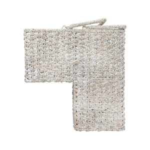Wholesale Woven Eco-friendly Water Hyacinth Stair Storage <b>Basket</b> <b>with</b> <b>Handles</b> made by Vietnamese - Product Image 3