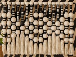 Grande tapisserie en macramé multicolore, décorations murales pour chambre à coucher, designs artistiques, décoration murale pour la maison - Product Image 2