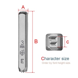 Juego de Sellos de Acero de 3 mm y 1/8 de Pulgada, 27 Piezas, Juego de Punzones del Alfabeto de la A a la Z, Sello de Acero al Carbono S55C para Estampado de Joyería, Cuero, Madera, Manualidades - Product Image 4