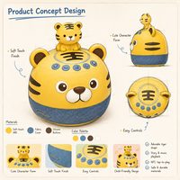 Lecteur audio interactif sans écran pour enfants avec batterie rechargeable, figurines, carte NFC et machine à histoires pour les 1-12 ans, OEM disponible, CE
