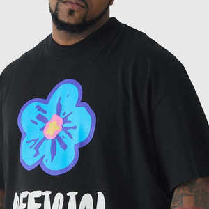 Camisetas Extra Grandes de Algodón de Alta Calidad, Camisetas con Estampado Puff, Camisetas Deportivas de Gran Peso, Camisetas Personalizadas con Estampado 3D para Hombre - Product Image 5
