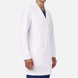 Blouse de laboratoire unisexe en toile blanche extensible (spandex/polyester) grande taille, nouveau design, confortable, séchage rapide, pour usage hospitalier, en promotion en ligne - Product Image 5