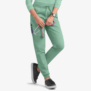 High Quality Women's Medical Uniforms Comfortable Knitted Polyester/Cotton Quick Dry Breathable <b>Scrub</b> <b>Sets</b> for Nurses Clinics - Product Image 3