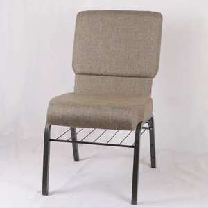 Sedie da chiesa in ferro moderno-ergonomico portatile durevole per la scuola e per la casa uso ufficio in cotone, mobili commerciali - Product Image 1