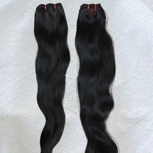 Extensiones de Cabello Humano Remy 100% Sin Procesar, Textura Natural, de un Solo Cabezal de Donante, del Templo del Sur de la India, Chennai, Tamil Nadu, Auténticas - Product Image 4
