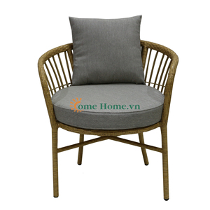 Chaises de jardin en rotin Comehome, sièges d'extérieur, design élégant et exotique de style Bali - Product Image 4