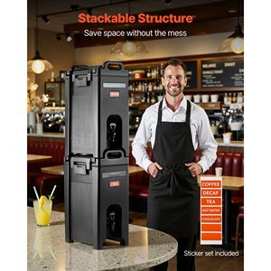 Dispenser per Bevande Isolato di Grado Alimentare da 19L con Rubinetto e Maniglia per Bevande Calde/Fredde (Capacità 5 Galloni) - Product Image 5