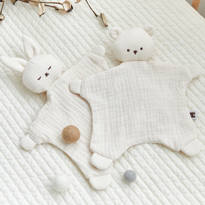 [designyoons] hellohizoo designyoons - <b>Comfort</b> Blanket Six Layer Cotton Gauze Baby Security Blanket Animal Heada - Product Image 1