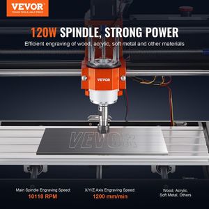 60W 3 assi GRBL controllo macchina Router CNC 1200 RPM legno acrilico MDF PVC plastica schiuma vinile 300X200X60mm incisione fresatura - Product Image 2