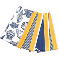 Lot de torchons de cuisine 100 % coton à motif floral, tissage gaufré, ultra doux et absorbant, vente en gros