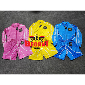 2026 Men's Summer Streetwear 2-Piece Nylon jacket shorts Set Windbreaker <b>tracksuits</b> for men Windbreaker Nylon Shorts set - Product Image 6