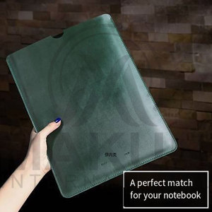 Wholesale Custom Crunch Leather Laptop Sleeve Cover Travel <b>Briefcase</b> Computer Business Rustic Leather Laptop Case/Sleeve/Bag - Product Image 6