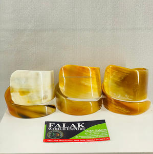 Elegantes brazaletes de cuerno de búfalo para niñas, diseño atrevido, joyería de moda ecológica para ropa de fiesta inspirada en Falak World Export - Product Image 4