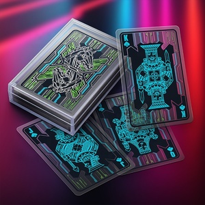 Cartas de Juego Familiares Cyber Steed con Acabado Brillante Transparente de Plástico - Product Image 5