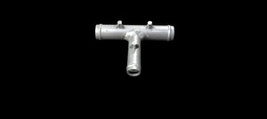Adaptateur en T pour plomberie, raccord métallique résistant à la corrosion avec trois ports - Product Image 2