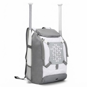 Bolsa de Béisbol con Ruedas de Nailon Negro con Soportes para Bates, Capacidad de 50-70L - Product Image 3
