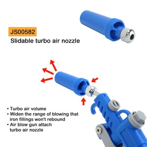 Durable POM Plastic Adjustable Turbo Air Nozzle Air Flow <b>Amplifier</b> for Blow Gun - Product Image 3