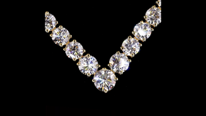 V Shape Diamond Tennis <b>Necklace</b> for Women Lab Grown Diamonds IGI Certified Wedding Party Gift Jewelry Elegant <b>Statement</b> <b>Necklace</b> - Product Image 4