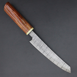 Ensemble de couteaux de chef professionnels en acier Damas fait main, 7 pièces, manche en bois, pour chefs, cuisiniers, couteau de cuisine - Product Image 1