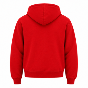 Custom Men Zip Hoodie Full Zipper Metal Closure Fleece Hooded Sweatshirt Split Kangaroo Pocket Solid Color Blank Men Zip Hoodie - Product Image 2