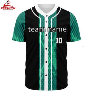 Maillot de baseball personnalisé de qualité supérieure, sublimation, tissu léger et doux, coupe confortable, respirant - Product Image 1