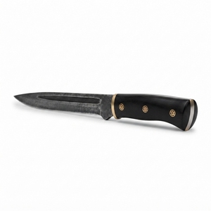 Couteau Seax médiéval en acier au carbone, fait main, lame historique, matériau durable, design d'inspiration traditionnelle, pour exposition - Product Image 3