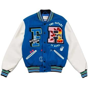 Chaqueta Varsity Personalizada de Lujo, Ecológica, Transpirable, de Poliéster/Nailon, Unisex, Corte Ajustado, Informal, de Béisbol, Invierno, con Cuello Alto - Product Image 4