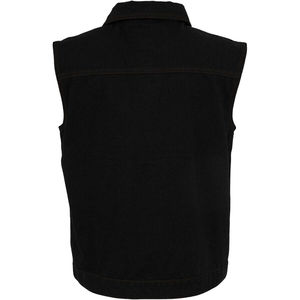 Chaleco de mezclilla para mujer, estilo motociclista, cálido, para otoño e invierno, superventas, lavable, de mezclilla. - Product Image 6