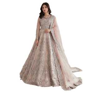 Tenue de mariage traditionnelle pour femmes, robes de soirée, robes de cérémonie, broderies détaillées, mode pakistanaise, coupe sur mesure - Product Image 1