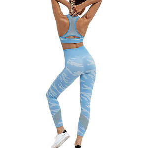 Conjunto de Leggings y Sujetador Deportivo de Yoga para Mujer, de Secado Rápido, Cintura Alta, Transpirable, para Gimnasio, Fitness, Pilates, Precio Justo al por Mayor - Product Image 6
