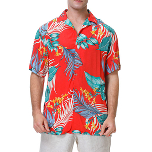 Chemise décontractée à manches courtes pour homme, imprimé paisley, col rabattu, tissu tricoté respirant et écologique, été, 100% polyester - Product Image 6