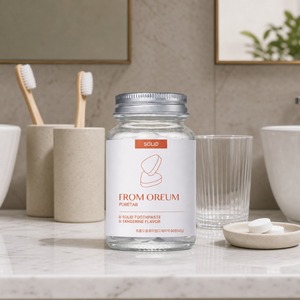 [FROM OREUM] Pasta de Dientes Sólida para el Cuidado del Huésped, Sabor Mandarina de Jeju, 60 Tabletas para Baños de Hoteles - Product Image 2