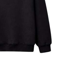 Sudadera con capucha negra extragrande con estrella de pedrería, de forro polar grueso, con bolsillo canguro, estilo urbano, fabricante personalizado, para hombre - Product Image 6