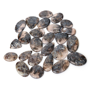 Ágata Natural en Forma de Pera Ovalada, Gema Suelta Pulida, Cabujón Liso para Joyería de Plata y Latón - Product Image 4