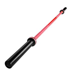 Bilanciere dritto da 6FT con impugnatura zigrinata, adatto per dischi da 2 pollici, per allenamento di forza, sollevamento pesi, squat e stacchi da terra - Product Image 6