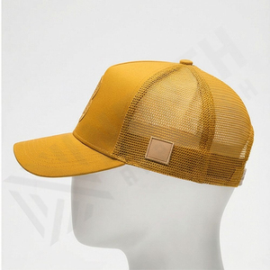 Premium Quality <b>Men</b> Lettered Mesh Trucker <b>Hat</b> Baseball Cap <b>Sun</b> Block With Embroidered Letters Breathable Fabric Stylish Unisex - Product Image 3