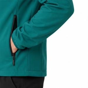 Veste de sport d'extérieur légère pour homme, en softshell, entièrement zippée, coupe confortable des manches, style moderne, flexible, pour un usage quotidien - Product Image 6