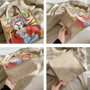 100% From Vietnam Factory Vintage Fashion <b>Jute</b> <b>Bags</b> With Design Customized Hot Trend 2024 Eco Friendly <b>Shopping</b> <b>Bag</b> - Product Image 2