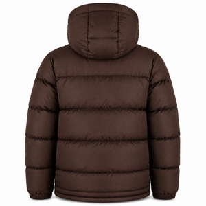 Fournisseur de blousons matelassés à capuche haut de gamme, imperméables, en polyester, avec rembourrage thermique, poignets élastiques, pour l'extérieur, pour l'hiver - Product Image 3